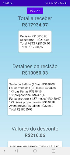 Calculadora pró-labore Screen 3
