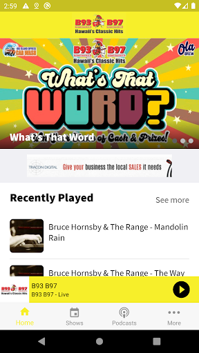 Android application B97/B93 Classic Hits screenshort