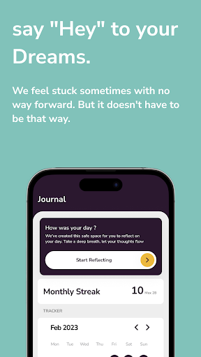 sayHey- Share. Heal. Grow. Screen 3