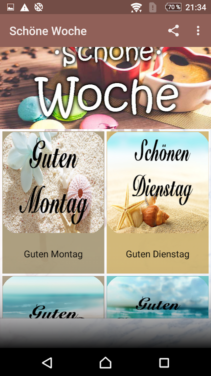 WOCHENTAGE BILDER SCHÖNE WOCHE - 1.0.0 - (Android)