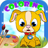 Coloring Dogs for kids icon