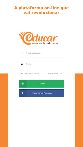 Android application Educar - Cuidando de cada pass screenshort