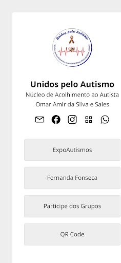 Android application Unidos pelo Autismo screenshort