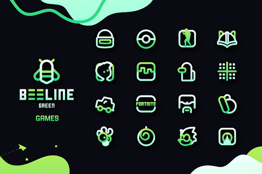 Screenshot of BeeLine Green Iconpack