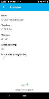CIGES Authenticator