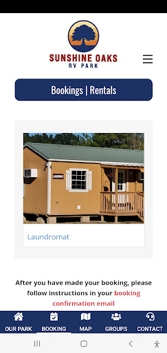 Sunshine Oaks RV Park Screen 2