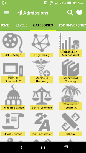 Admissions - 1st year, bachelo Screen 3