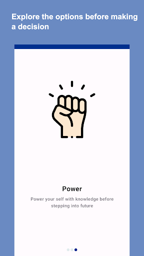 Android application Career Guide - Guided insights screenshort