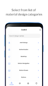 Captura de Pantalla 1 CodeX - Android Material UI Te android