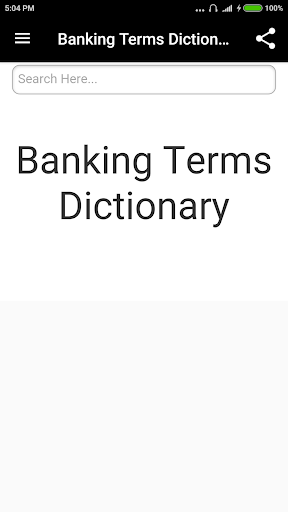 Android application Banking Terms Dictionary screenshort