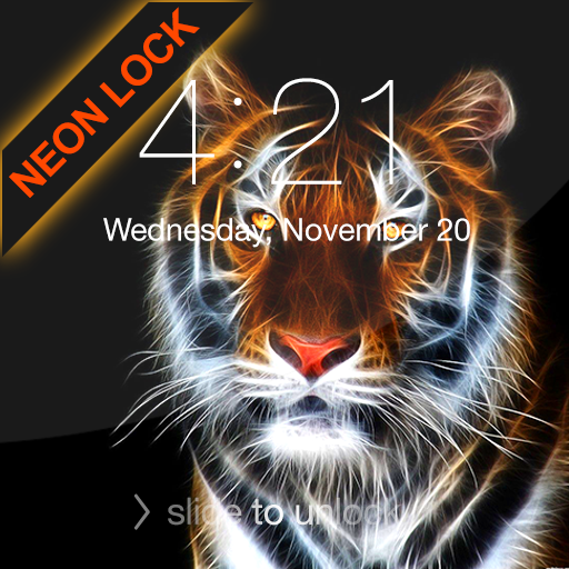 Animals Neon Lock Screen logo