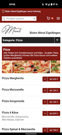 Android application Bistro Meral Eigeltingen screenshort