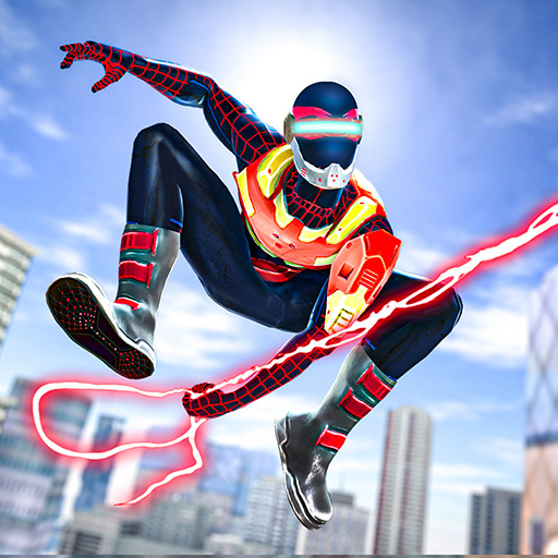 Spider rope hero web man games Logo