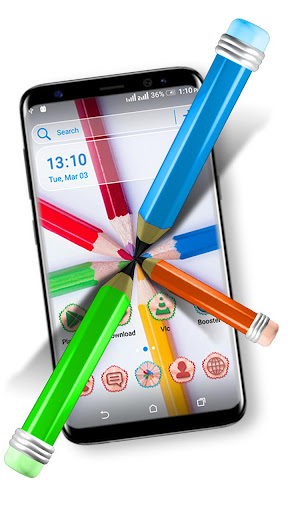 Android application Pencil Color Launcher Theme screenshort