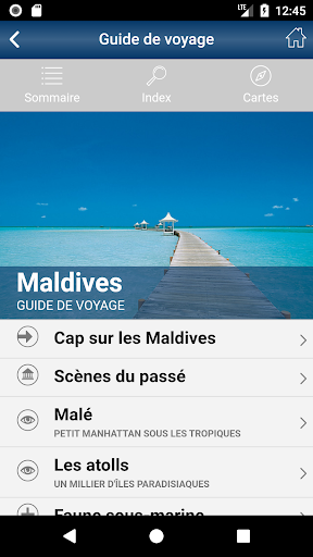 Android application Delta Voyages screenshort