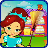 Girls Doll House Cleanup icon