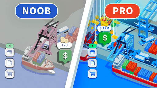 Télécharger Gratuit Idle Port Tycoon APK MOD (Astuce) screenshots 3