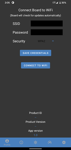 VSI Spray Control Screen 2