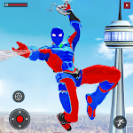Cover Image of Скачать Flying Spider Rope Hero: Gangster Crime City 1.0 APK