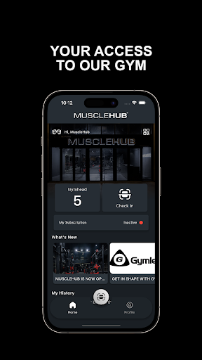 Android application MuscleHub screenshort