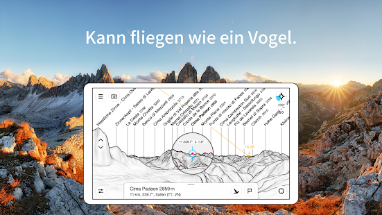 PeakFinder Tangkapan layar