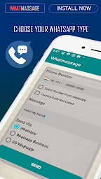 Whatmassage - chat WhatsApp without saving number