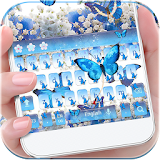 Blue Butterfly Keyboard Theme icon
