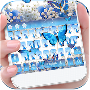 Blue Butterfly Keyboard Theme  Icon