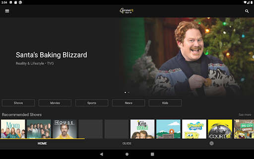 Screenshot of StratusIQ Fiber TV