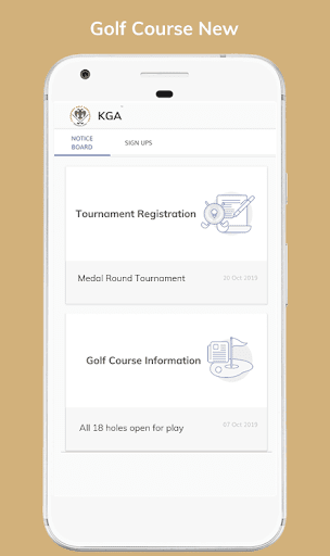 Karnataka Golf Association Screen 3