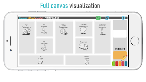 Android application Business Model Canvas PRO screenshort