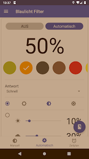 Blaulichtfilter - Augenpflege Screenshot