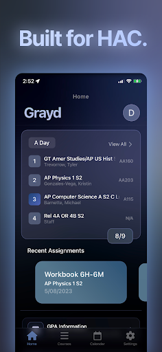 Android application Grayd screenshort