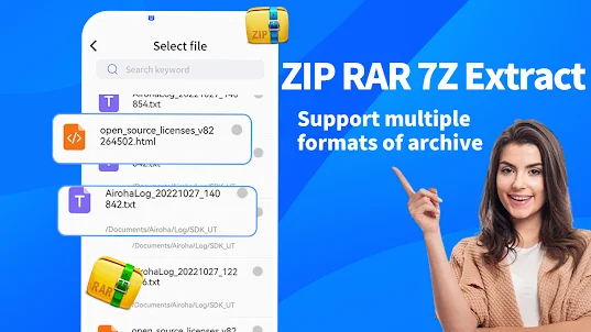 Zip File Opener: Unzip & RAR