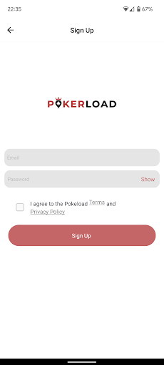 Android application Pokerload screenshort