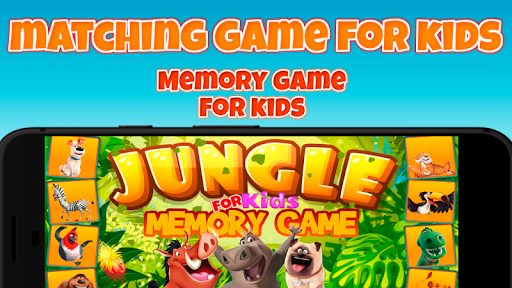 Animals memory game for kids. Matching game.