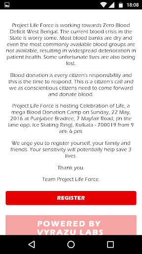 Project Life Force Screen 2