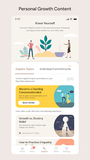 Kopi Date Members App Screen 2