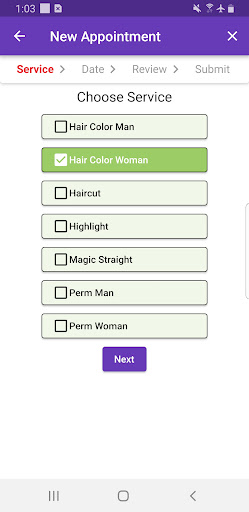 Android application Yeyak screenshort