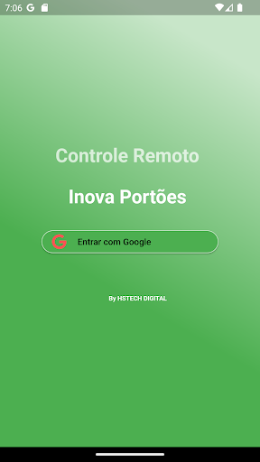 Android application Inova Portões screenshort