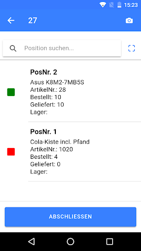 AFS-Lagerverwaltung Screen 3