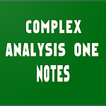 Cover Image of Télécharger Complex analysis 1 notes 1.0 APK
