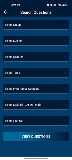 Revision App CA Final CA Inter Screen 3