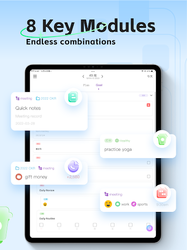 Screenshot of Elisi - Structured planner