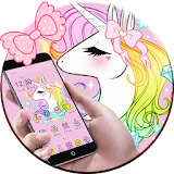 Cute Unicorn Rainbow Theme icon
