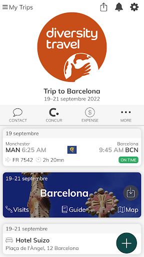 Android application Diversity Travel screenshort