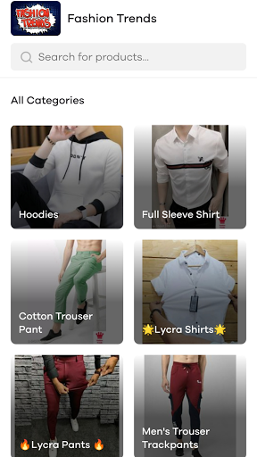Android application Fashion Trends - Shopping App screenshort
