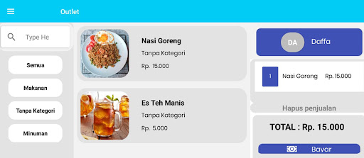 Android application Sobat POS screenshort