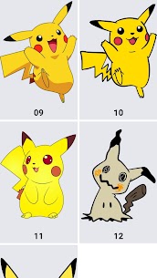 كيف ترسم Pikachu 3