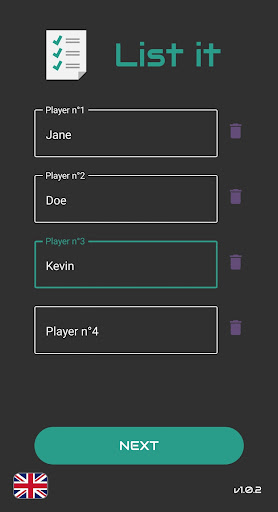 Android application List it screenshort